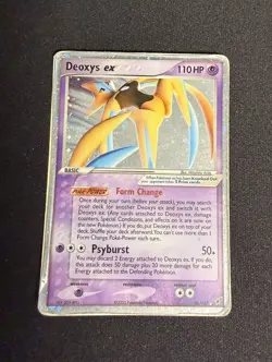 Pokemon Deoxys ex 98/107 Attack Forme Deoxys Holo Rare 2005 DMG - Image 1
