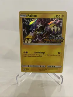 Raikou - SM150 Lost Thunder Prerelease STAFF Promo Pokemon TCG NM - Image 1