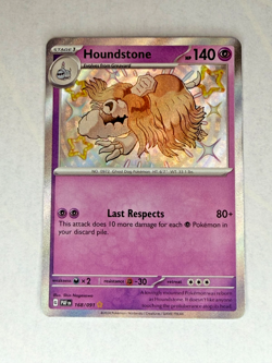 Pokemon TCG NM Houndstone 168/091 SV: Paldean Fates Holo 2024 - Image 2