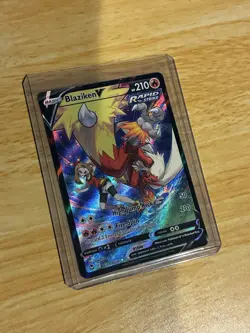 Pokemon TCG Blaziken v TG14/TG30 Holo Ultra Rare Silver Tempest Trainer Gallery - Image 1