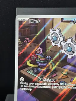 Pokemon Klink 139/086 Illustration Rare Full Art Black Bolt Holofoil Near Mint - Image 5