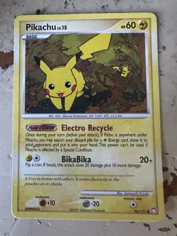 Pokemon TCH Pikachu 94/123 2007 Mysterious Treasures Regular Non Holo - Image 1