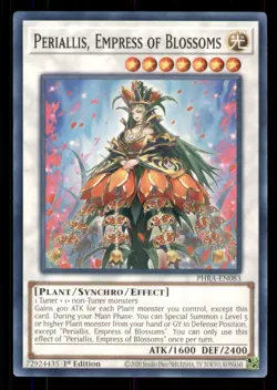 Yugioh Periallis, Empress of Blossoms #PHRA-EN083 Phantom Rage LP - Image 1