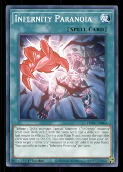 Yugioh Infernity Paranoia #PHRA-EN060 Phantom Rage LP - Image 1