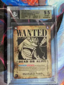 One Piece Marshall D. Teach OP09-093 Wanted Emperors in the New World Eng BGS9.5 - Image 1