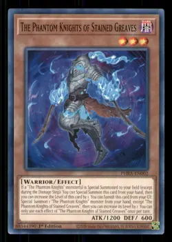 Yugioh The Phantom Knights of Stained Greaves #PHRA-EN002 Phantom Rage LP - Image 1
