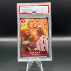 Roronoa Zoro PSA 10 2024 One Piece CS Simplified Chinese New Year Promo Red 013 - Image 1
