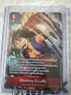 ONE PIECE TCG Monkey D. Luffy (Alt Art) OP14-013 SR The Azure Sea's Seven - Image 1