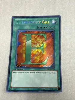 Yugioh 1x E-Emergency Call RYMP-EN024 Secret Rare 1st NM - Image 1