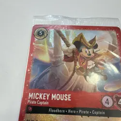 Disney Lorcana Mickey Mouse Pirate Captain 18/P2 Promo New Sealed - Image 4