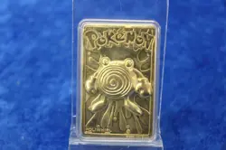 Pokemon Poliwhirl 23K Gold Plated Trading Card 1999 Burger King Limited Edition - Image 1