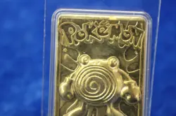 Pokemon Poliwhirl 23K Gold Plated Trading Card 1999 Burger King Limited Edition - Image 3