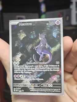 💥 Pokemon 151 Mewtwo 052 Scarlet & Violet UPC Black Star Promo Card Holo Sealed - Image 2