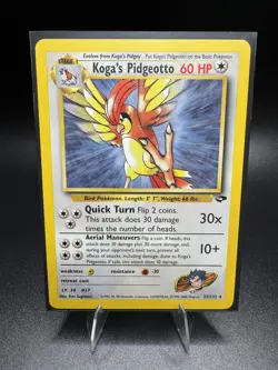 MINT 🔥 POKEMON CARD LOT - KOGA’s PIDGEY PIDGEOTTO GOLBAT WEEDLE GYM CHALLENGE - Image 2