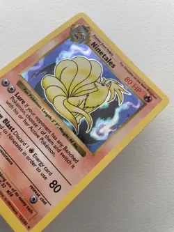 Pokemon Cards: Base Set Shadowless Rare Holo: Ninetales 12/102 - Image 1