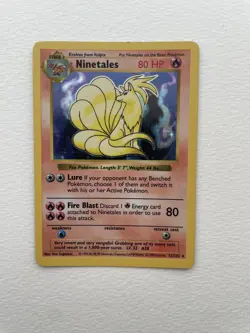 Pokemon Cards: Base Set Shadowless Rare Holo: Ninetales 12/102 - Image 5