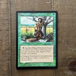 Odyssey MTG FOIL Diligent Farmhand Magic The Gathering Card - Image 1