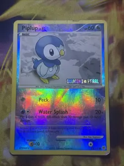 Pokemon Card Piplup LV.9 93/130 Reverse Holo Stamped Diamond & Pearl Hp - Image 1