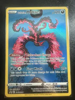 Galarian Moltres SWSH284 Sword & Shield Black Star Promo Holo Pokemon Card LP+ - Image 2