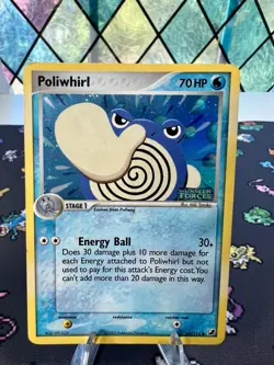 Poliwhirl 68/115 EX Unseen Forces Reverse Holo Stamped Pokemon Card 2005 #68 - Image 1