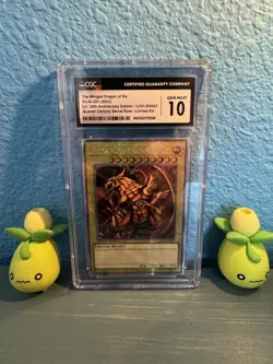 The Winged Dragon of Ra Quarter Century Secret Rare Card LC01-EN003 - Image 1