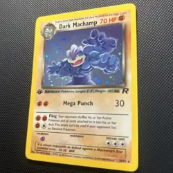 DARK MACHAMP Pokemon Card - WOTC - 1st Edition - Team Rocket - 10/82 HOLO NM/LP - Image 3