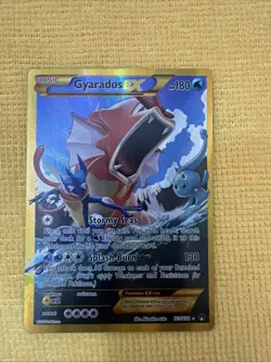 Gyarados EX 123/122 XY BREAKpoint 2016 Secret Holo Rare SHINY Pokemon Card TCG - Image 1