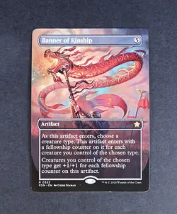 NM MTG Banner of Kinship (Borderless) - Foundations (FDN) Magic Card Rare #352 - Image 1