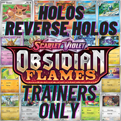EASY PICK POKEMON TRAINER CARDS OBSIDIAN FLAMES REVERSE HOLOS - NEAR MINT - Image 1