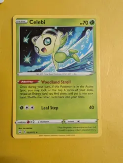 003/072 Celebi Rare Shining Fates Pokemon TCG card Regular TCG NM - Image 1