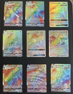 Rainbow Lot Pokemon TCG English and Japanese Full Art Cards - Image 1