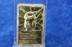 Pikachu 1999 Pokemon 23K Gold-Plated Burger King Nintendo Promo Trading Card - Image 1