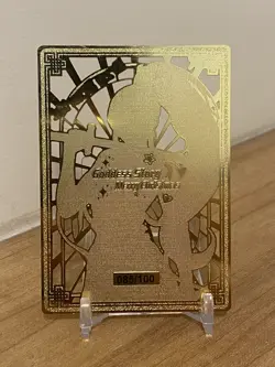 Erza Scarlet 085/100 - Goddess Story Custom Anime Waifu Doujin Gold Metal Card - Image 2