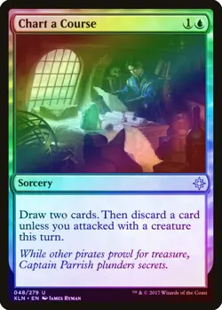 Chart a Course FOIL Ixalan PLD Blue Uncommon MAGIC GATHERING CARD ABUGames - Image 1