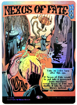 MTG Nexus of Fate *POSTER RAINBOW FOIL* Secret Lair 1498 NM - Image 1