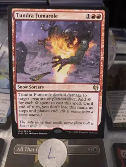 MTG Tundra Fumarole Kaldheim 156/285 Regular Rare Stamped promo - Image 1