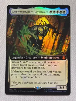 Anti-Venom, Horrifying Healer (Extended Art FOIL) Marvel's Spider-Man (SPM) MTG - Image 1
