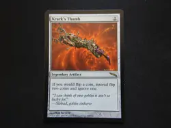 Krark's Thumb LP/MP [Mirrodin] Mtg Magic Free Tracking! - Image 1