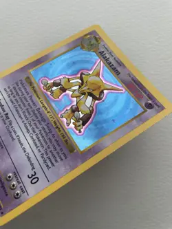 Pokemon Cards: Base Set Shadowless Rare Holo: Alakazam 1/102 - Image 1