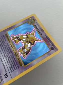 Pokemon Cards: Base Set Shadowless Rare Holo: Alakazam 1/102 - Image 2