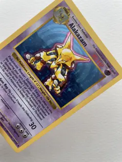 Pokemon Cards: Base Set Shadowless Rare Holo: Alakazam 1/102 - Image 3