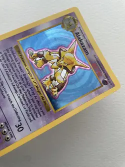 Pokemon Cards: Base Set Shadowless Rare Holo: Alakazam 1/102 - Image 4