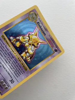 Pokemon Cards: Base Set Shadowless Rare Holo: Alakazam 1/102 - Image 5