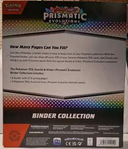 Pokemon Prismatic Evolutions Binder Collection NEW SEALED - Image 2