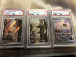 Pokemon 151 SIR Charizard PSA 9, Charmeleon PSA 8, And Charmander PSA 10 - Image 1