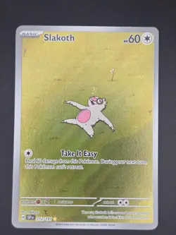 Slakoth 212/191 Illustration Rare SV08: Surging Sparks Pokemon TCG Near Mint - Image 1