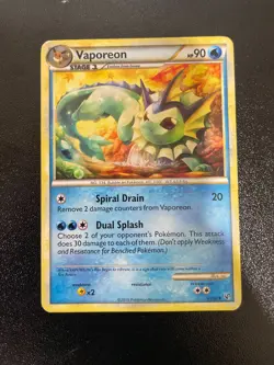 Vaporeon Pokemon Undaunted 41/90 LP - Image 1