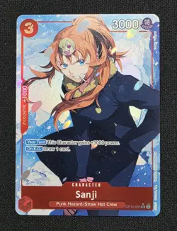 One Piece Sanji Parallel Alt Art OP10-005 SR Royal Blood Foil English - Image 1