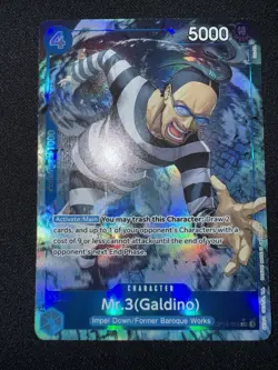 Mr.3(Galdino) OP16-056 SR The Time of Battle Foil English One Piece NM - Image 1