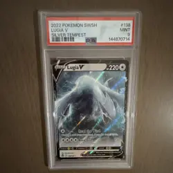 Pokemon Lugia V 138/195 Swsh12 Silver Tempest Holo Ultra Rare PSA 9 - Image 1